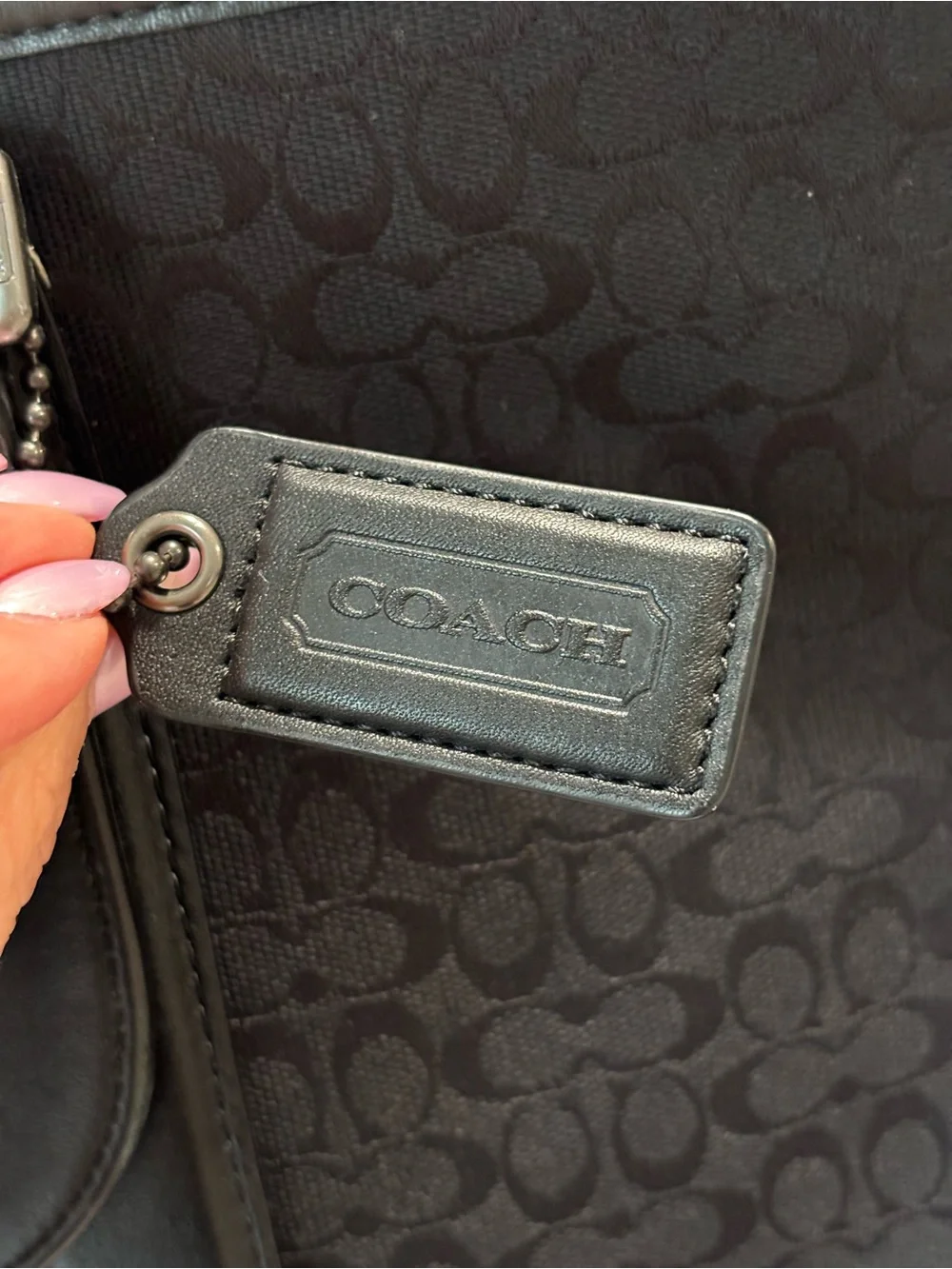 Coach Men’s Signature Jacquard Embassy Briefcase